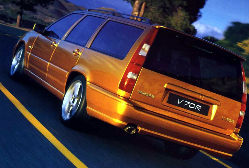 Foto från broschyr Volvo V70R och S70R 1998